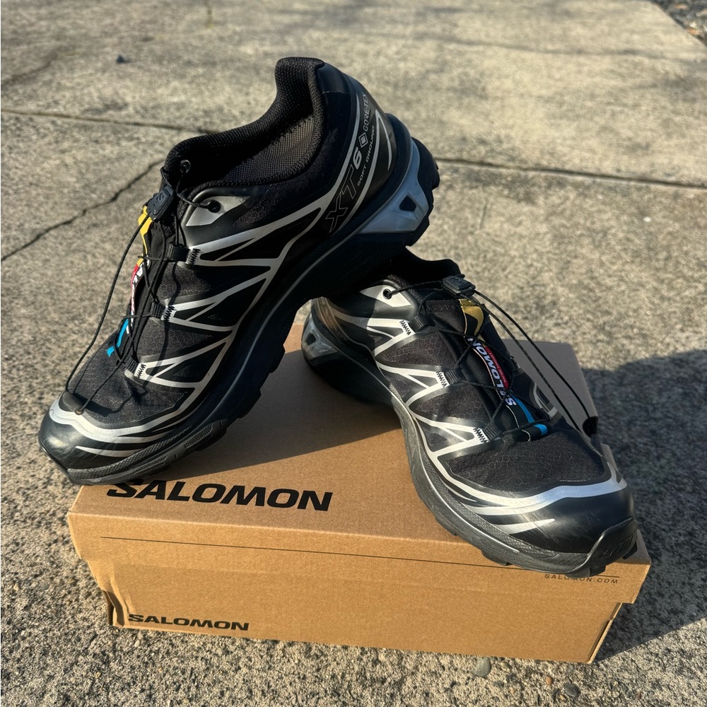 Salomon XT-6 GTX in Black and Silver